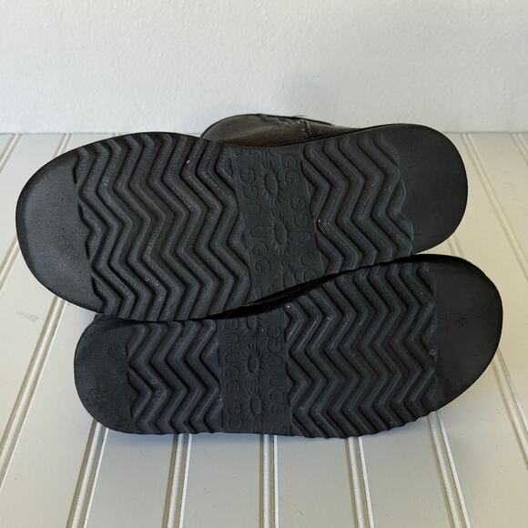 UGG Australia Black Suede Classic Tall Shearling boots size 5 - Picture 10 of 10